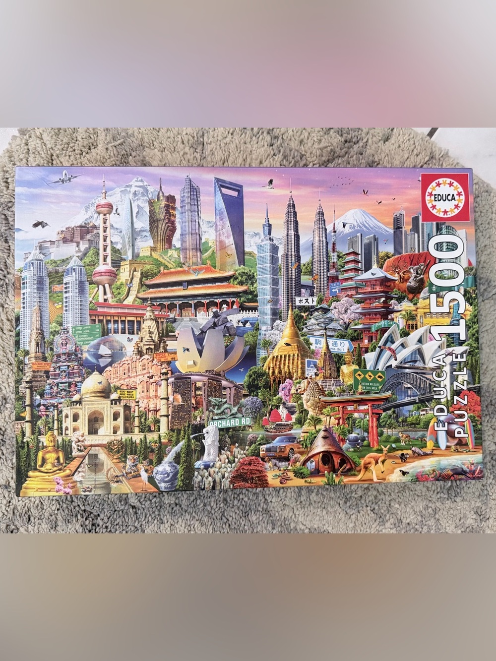 Educa 1500-Piece Jigsaw Puzzle - Asia Landmarks